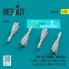 RESKIT RS32-0431 AIM-4D Falcon missiles (4 pcs) (3D Printed) 1/32